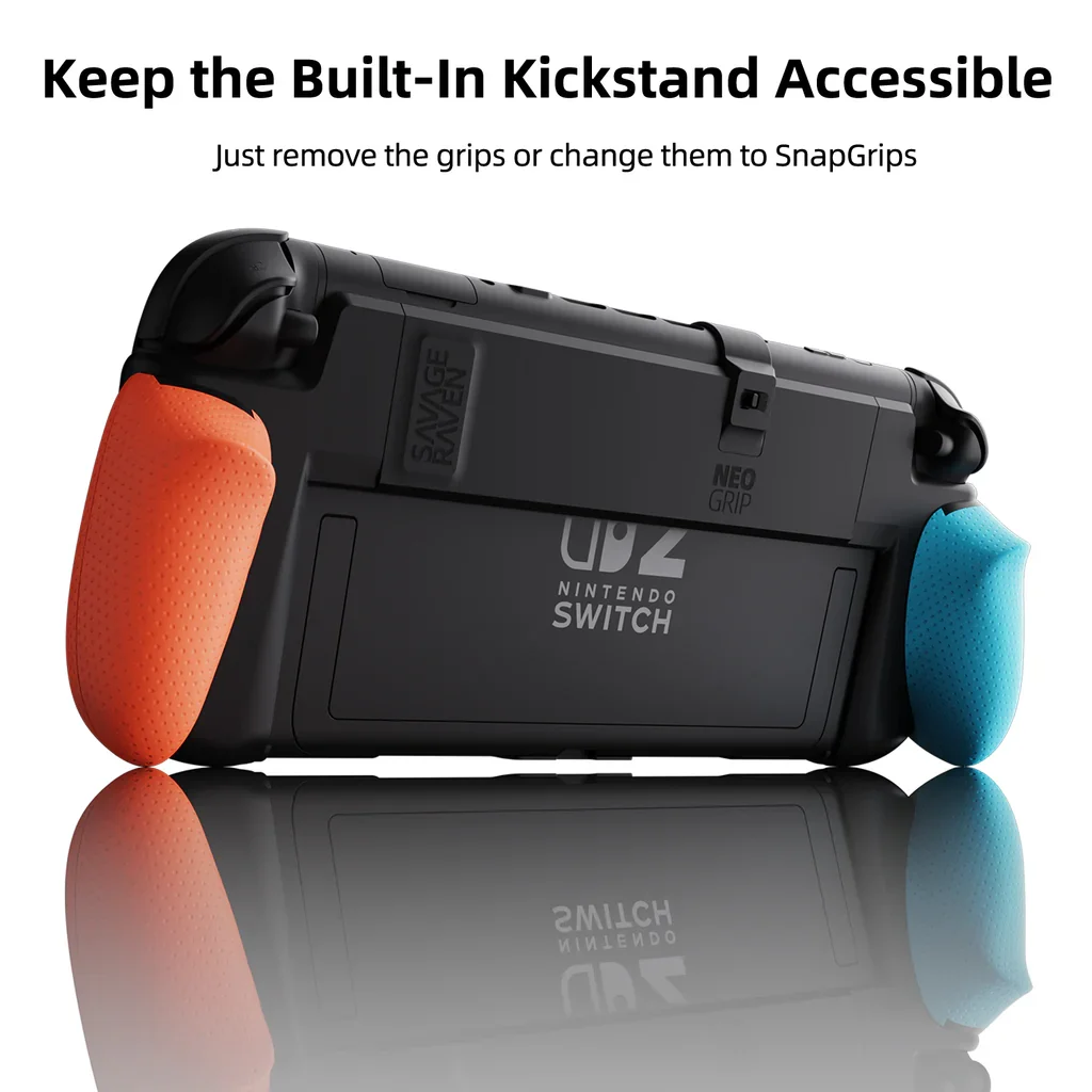 Savage Raven by Skull & Co. NeoGrip バンドル MaxCarry ケース カバー 保護ケース 収納バッグ Nintendo Switch 2用