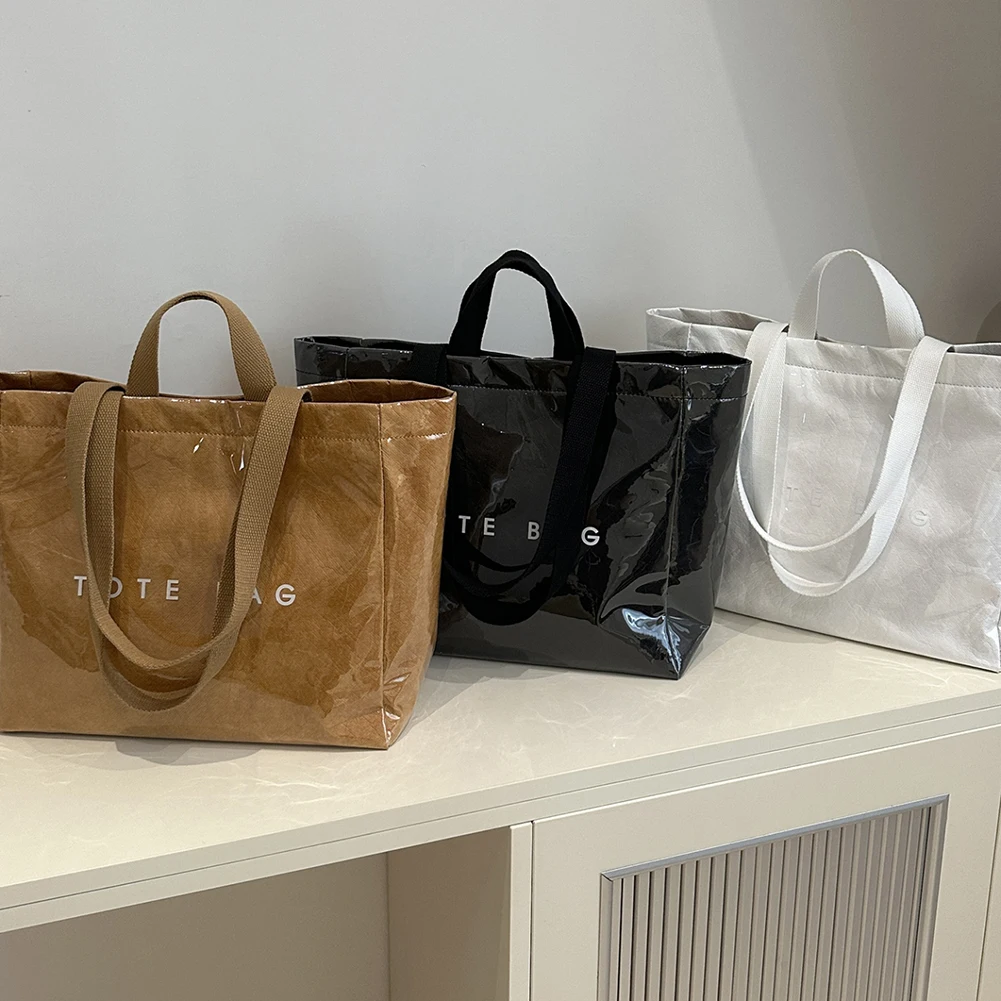 

Tote Bag for Women Men Adjustable Strap Handbag with Inner Pocket Shopper Bag Satchel Bag for Work School Office