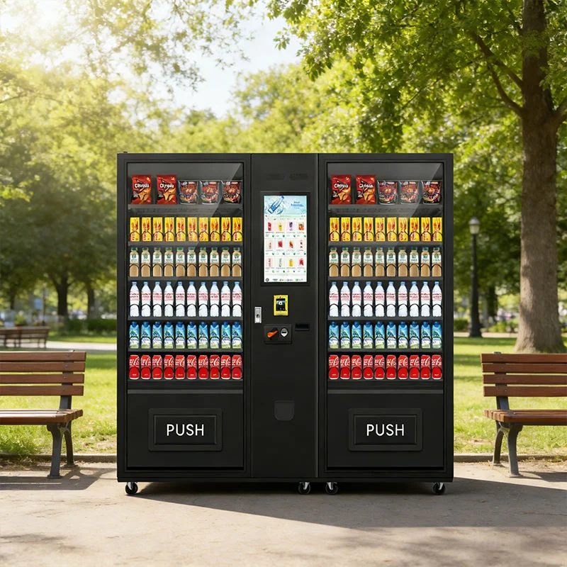 Commercial Vending Machine Touch Screen Smart Retail Equipment Cashless Payment Snack Beverage Sales