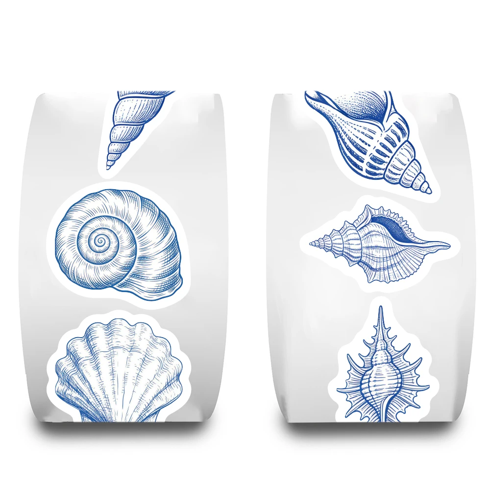 500PCS Ocean Print Rall Stickers Notebook Guitar Phone Car Decorative Skateboard Stationery Aesthetic Phone Graffiti Sticker