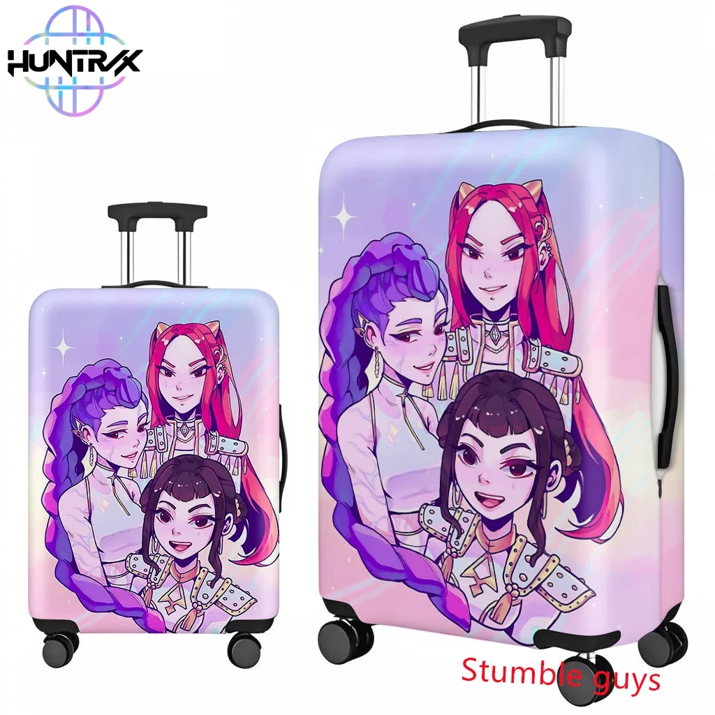

Kpop Demon Hunters Luggage Cover Anime Print Travel Protector Fits 18-32 Inch Suitcases