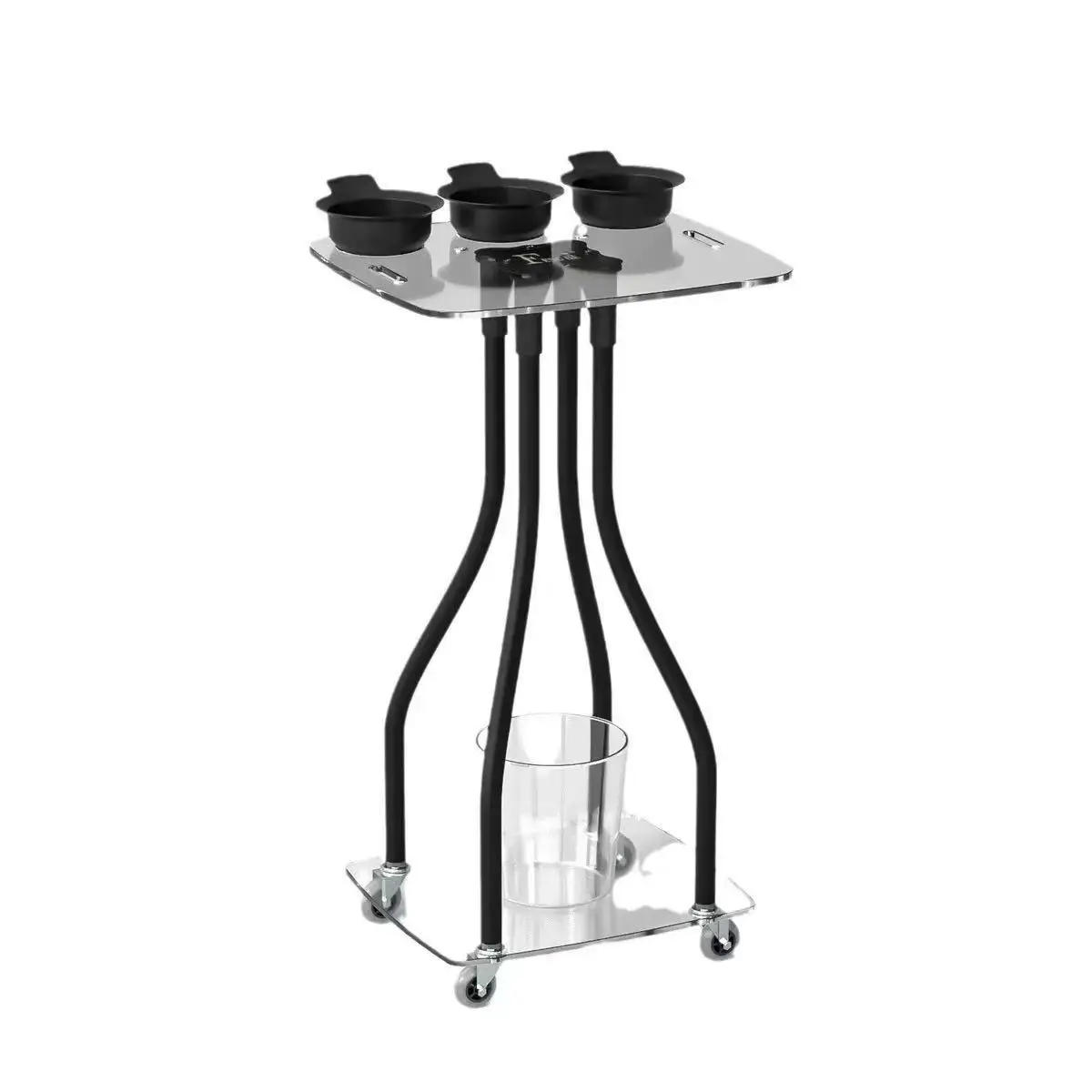 Hair coloring equipment trolley, beauty salon hair coloring tool cart