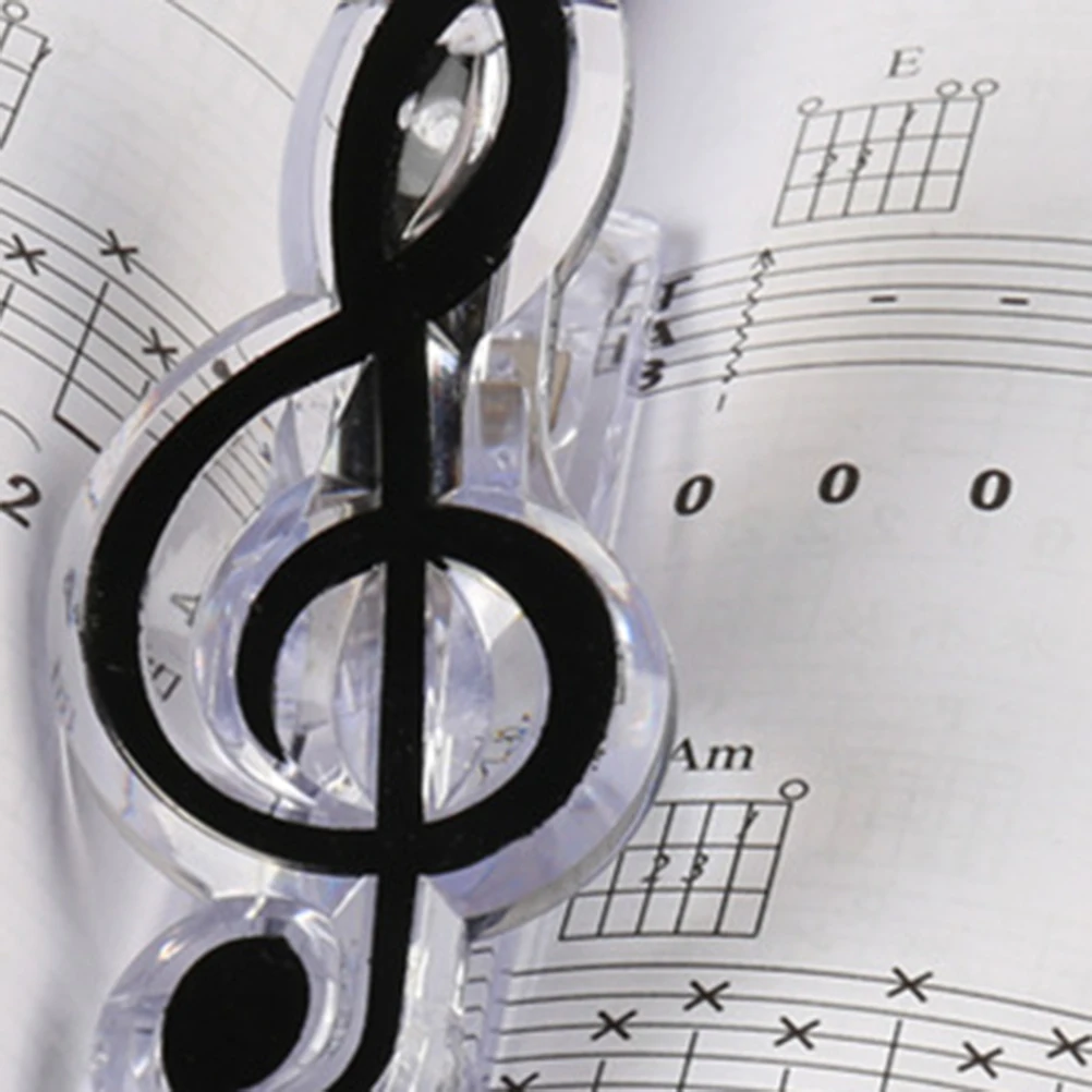 

10pcs Piano Music Holder Plastic Grip Colorful Music Notes Book Clip For Large Books Reading Organizer Friends Gift Durable