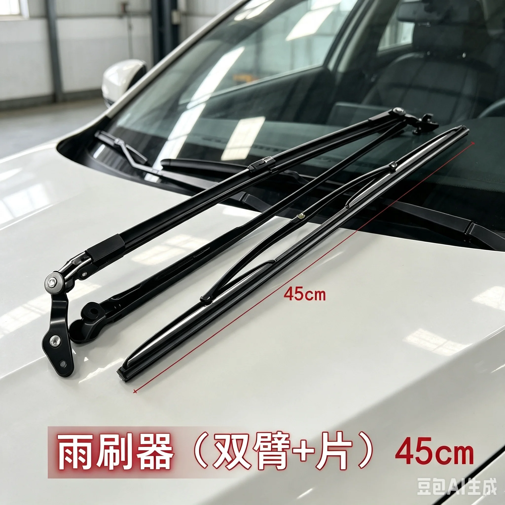 Small Loader Forklift With Bone Wiper Blade Attachment