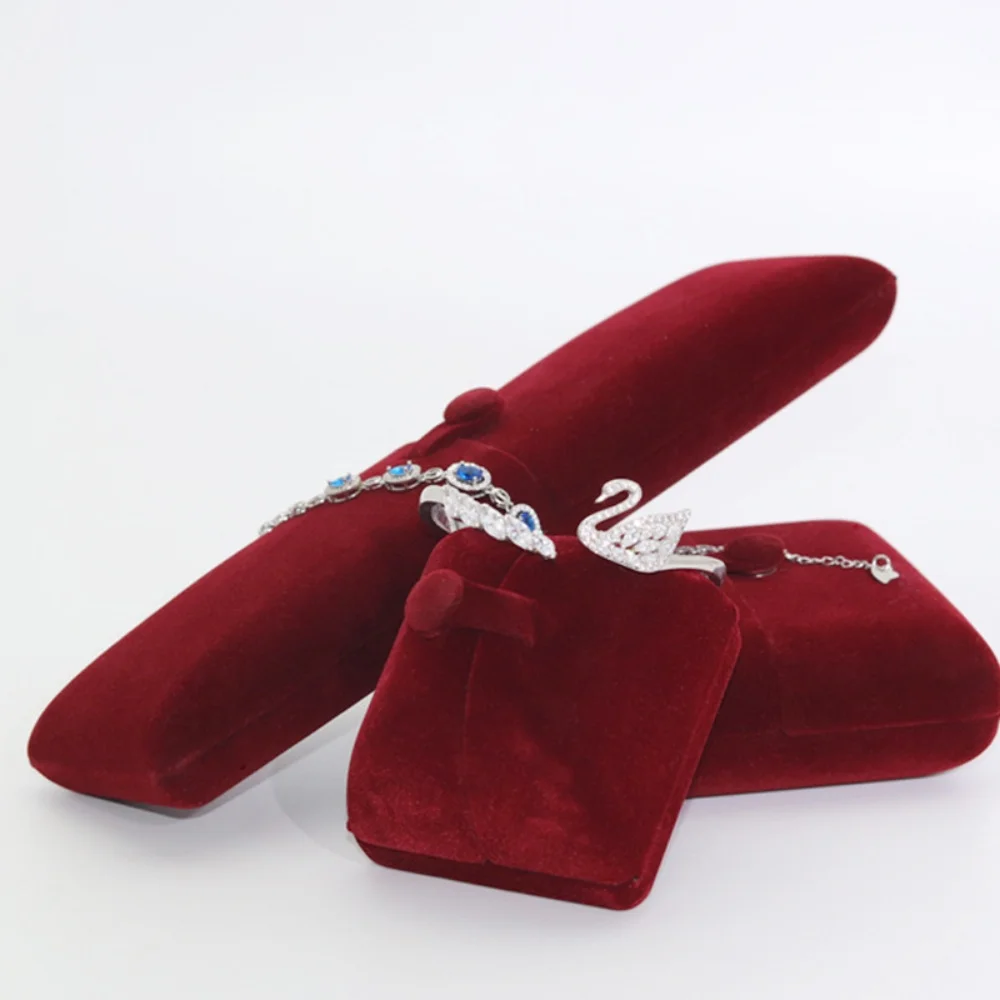 

Ring Box Luxurious Bracelet Display Case Double-Opening Jewelry Box Necklace Storage Box For Jewelry Storage Anniversary