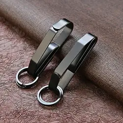 Waist Hanging Buckle Heavy Duty Universal Anti Lost Stainless Steel Keyring Security Clip Belt Key Holder Outdoor Accessories