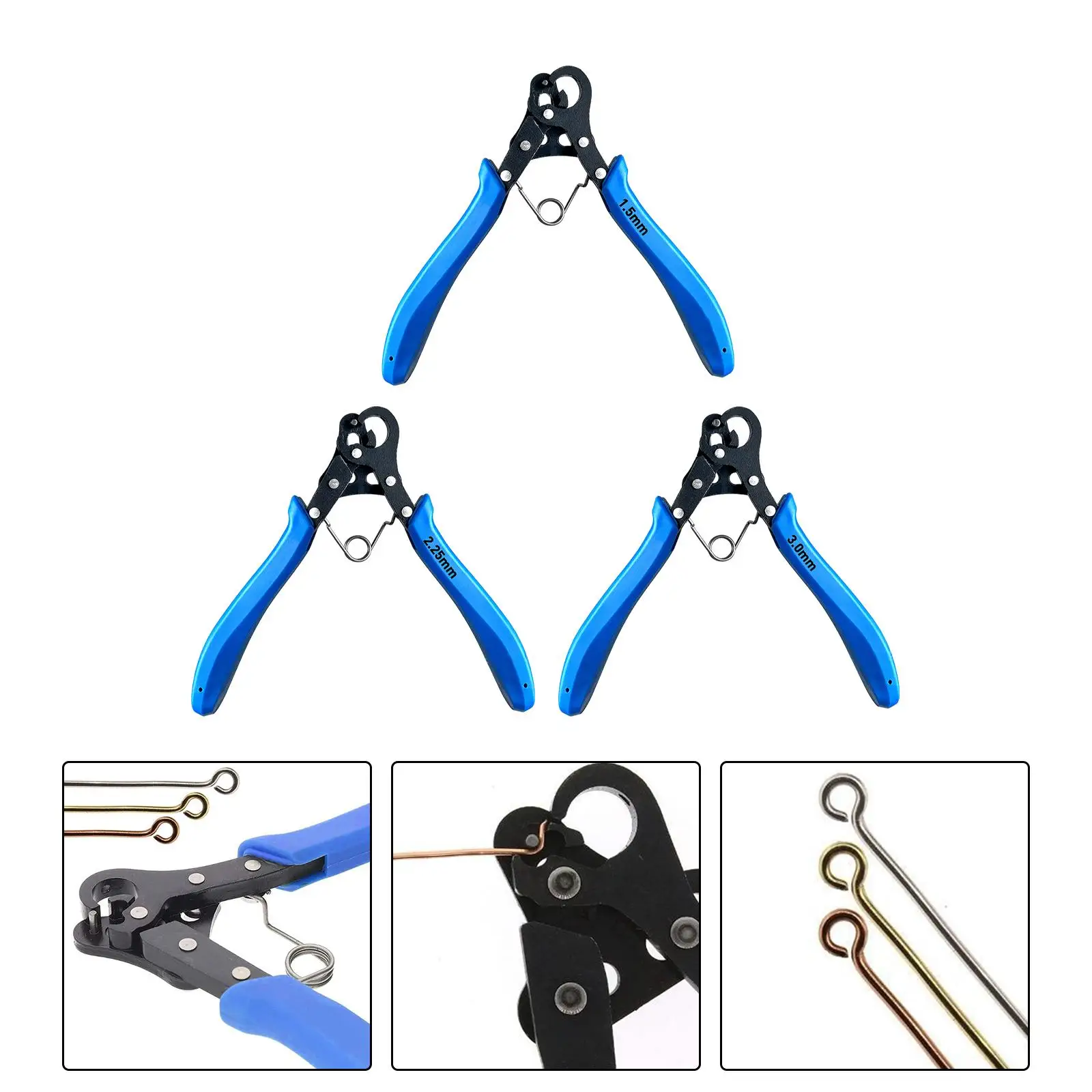 Rings Plier Sturdy Portable Round Nose Pliers with Nonslip Handle for Earrings Bracelets Necklaces Hobby DIY Wire Wrapping Tool