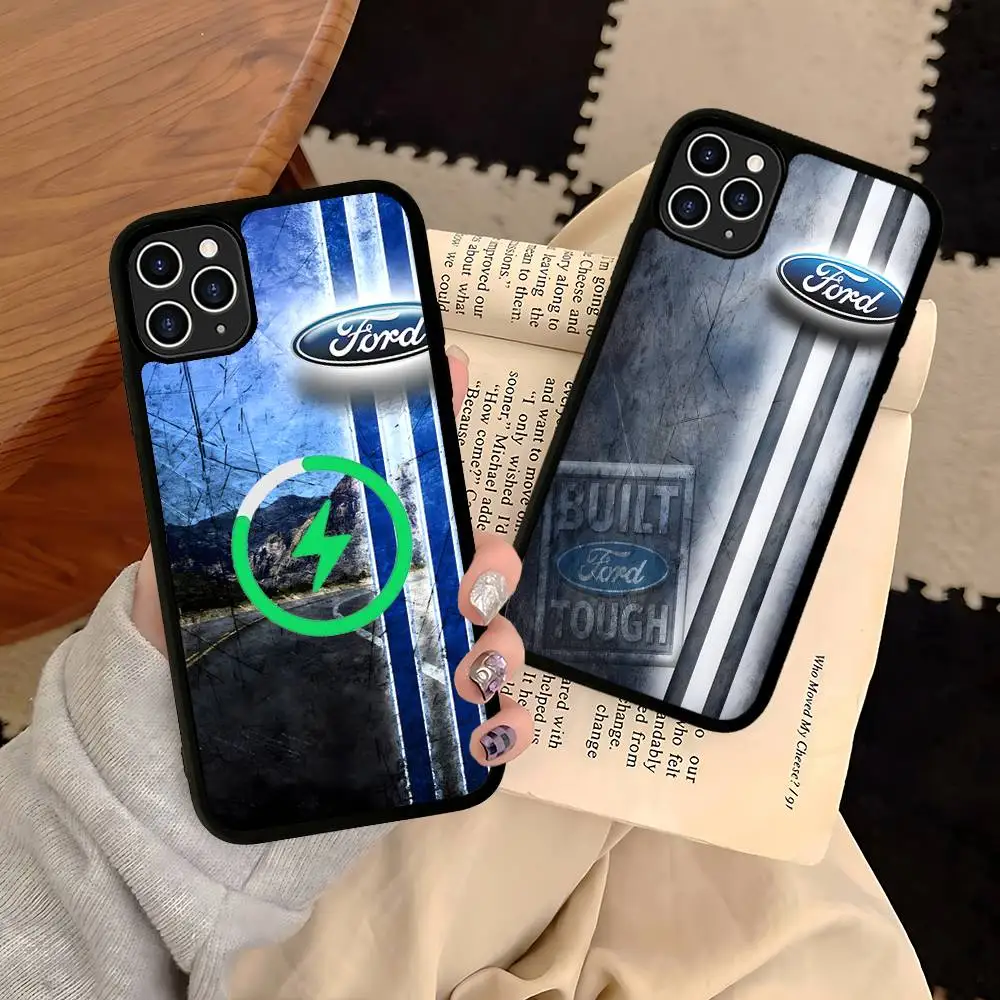 Car F-Fords Phone Case For IPhone 13 14 15 11 12 16 17 Pro Max Plus For Magsafe Magnetic Shell