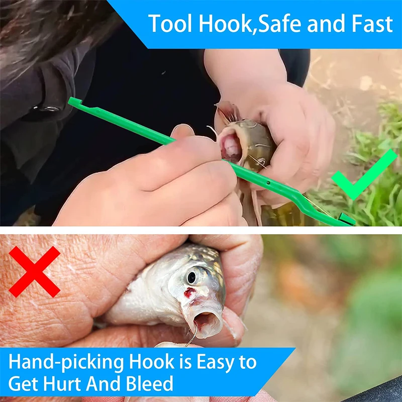 Easy Fish Hook Remover Tool Fishing Disgorger Plastic Portable Unhook Extractor Fishing Supplies