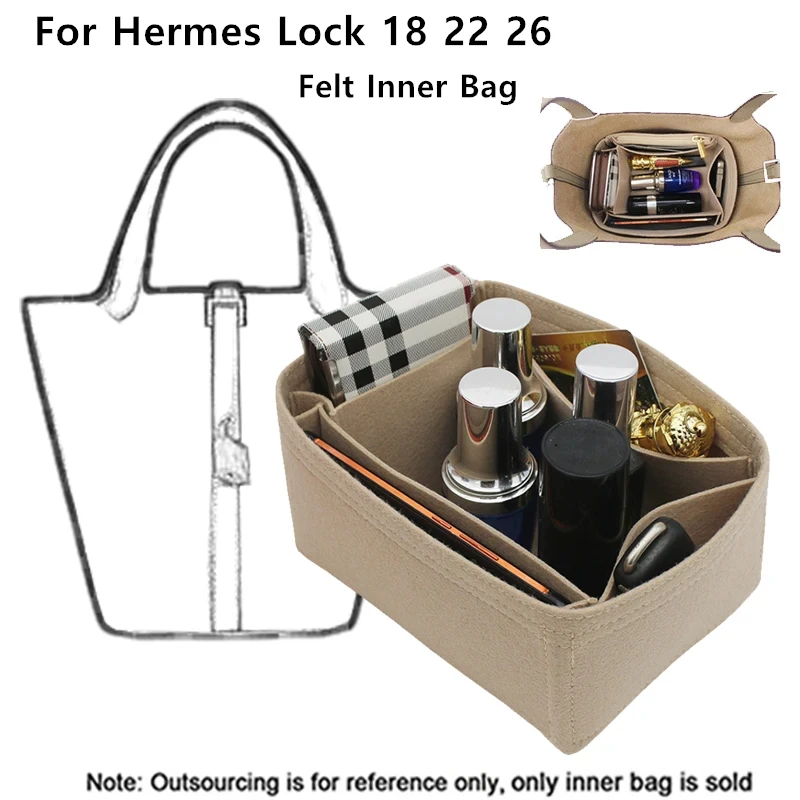 Organizador de bolsas de fieltro, almacenamiento de clasificación, accesorios de modificación interior para Hermes Picotin 18 22 26, bolsa de cubo,