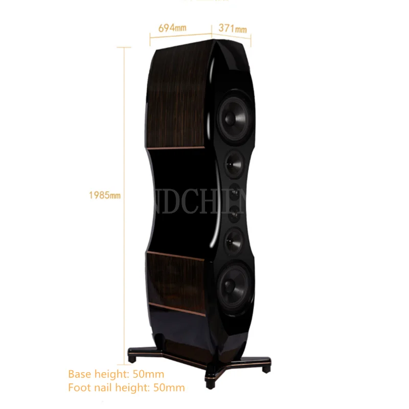 SBH-08 S-BACH C1 ثلاثة تقسيم التردد ست وحدات HIFI مكبر الصوت الرئيسي المتكلم المسرح المنزلي الصوت 28 الأساسية تويت 500 واط/4 أوم