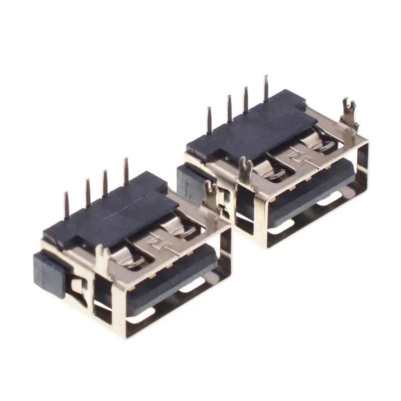 8PCS-USB 2.0 Connector Type A Female 90⁰  Widely Used In Computer Adapter Power Plug To Support Charging Data Transmission
