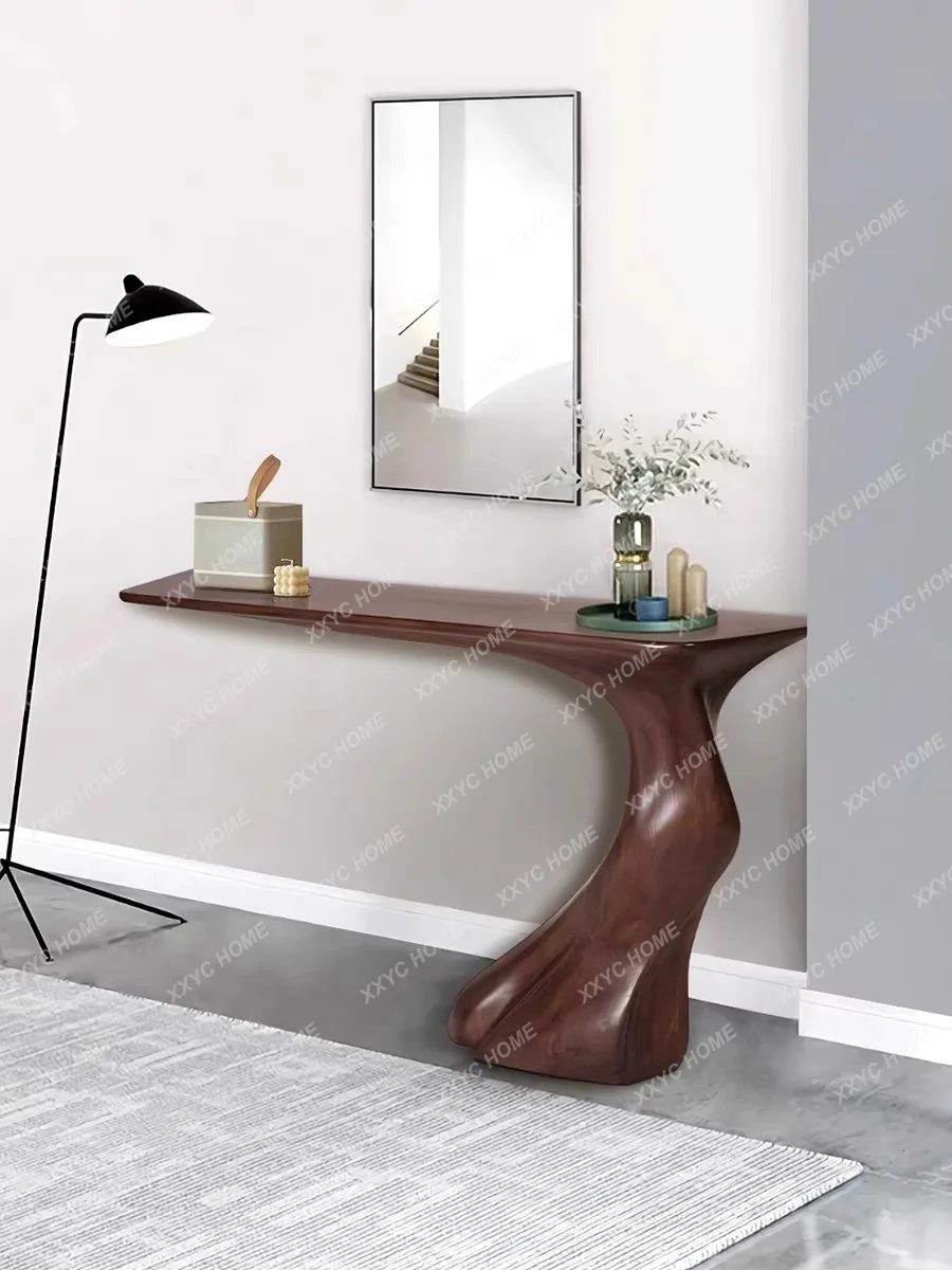 Minimalist Luxury Console Table Classic Unique Beautiful Premium Console Table Vintage Curved Bureau Living Room Furniture