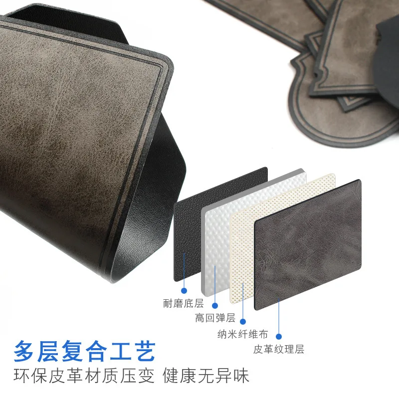 Car Leather Protective Pad Set for Li Lixiang L7 2023 Leading Ideal Non-Slip PU Leather Protection Gate Groove Mat Interior