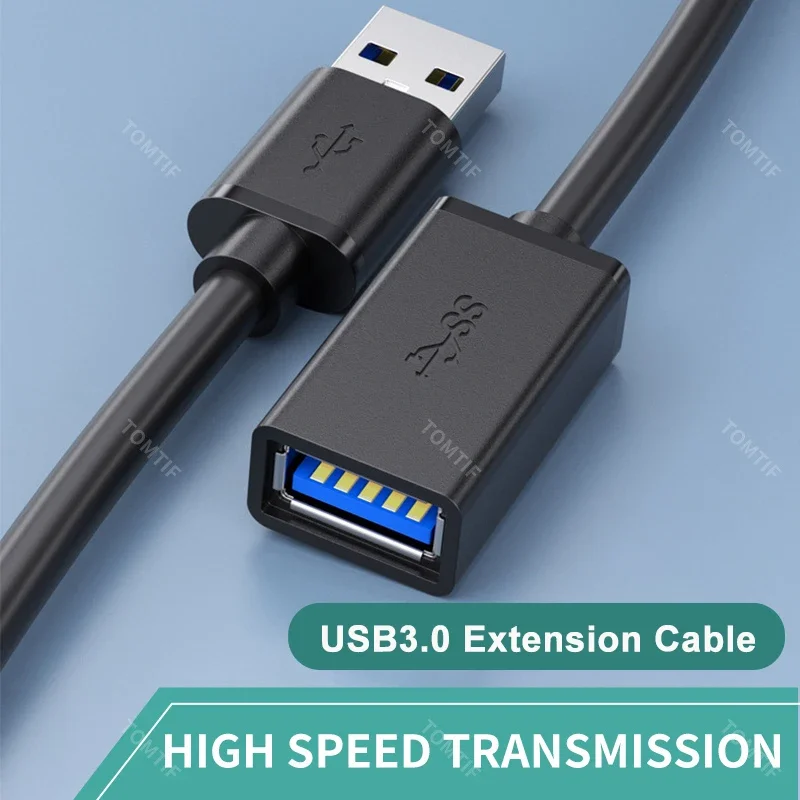 3.0 USB Extension Cable 5m 3m for PC Laptop SSD TV Printer USB 3 0 Extension Cable Male To Female 2m 1m 0.5m Short Data Cord