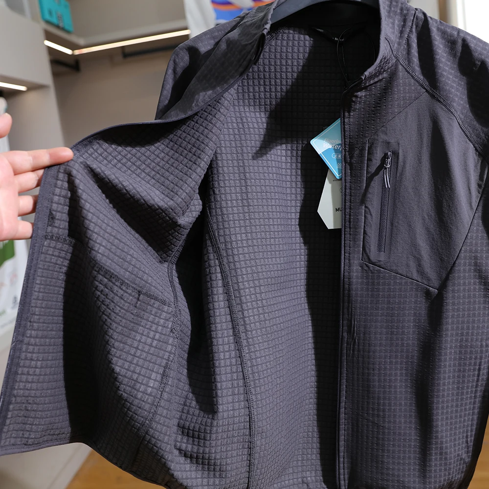 3D Tailored Men's Outdoor Casual Jacket Collar Stand up Scratch Resistant Versatile Polyester Fiber Warmth Long Sleeve Zipper