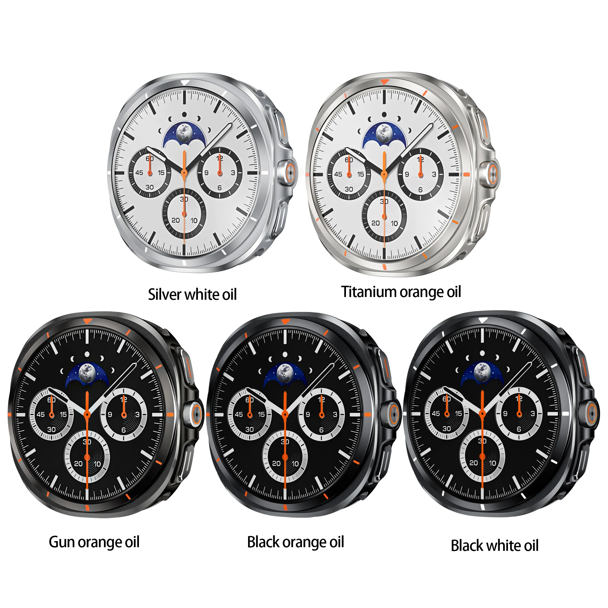 Robustes Gehäuse, kompatibel mit Samsung Galaxy Watch 8 40 mm 44 mm, mit rückseitiger Abdeckung, Metallstoßstange, ultradünne, stoßfeste Schutzhülle – Detail 1
