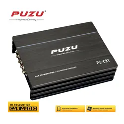 PUZU  ISO wiring harness cable Car DSP Amplifier 4X150W support PC tool 31 EQ  android APP bluetooth lossless USB music