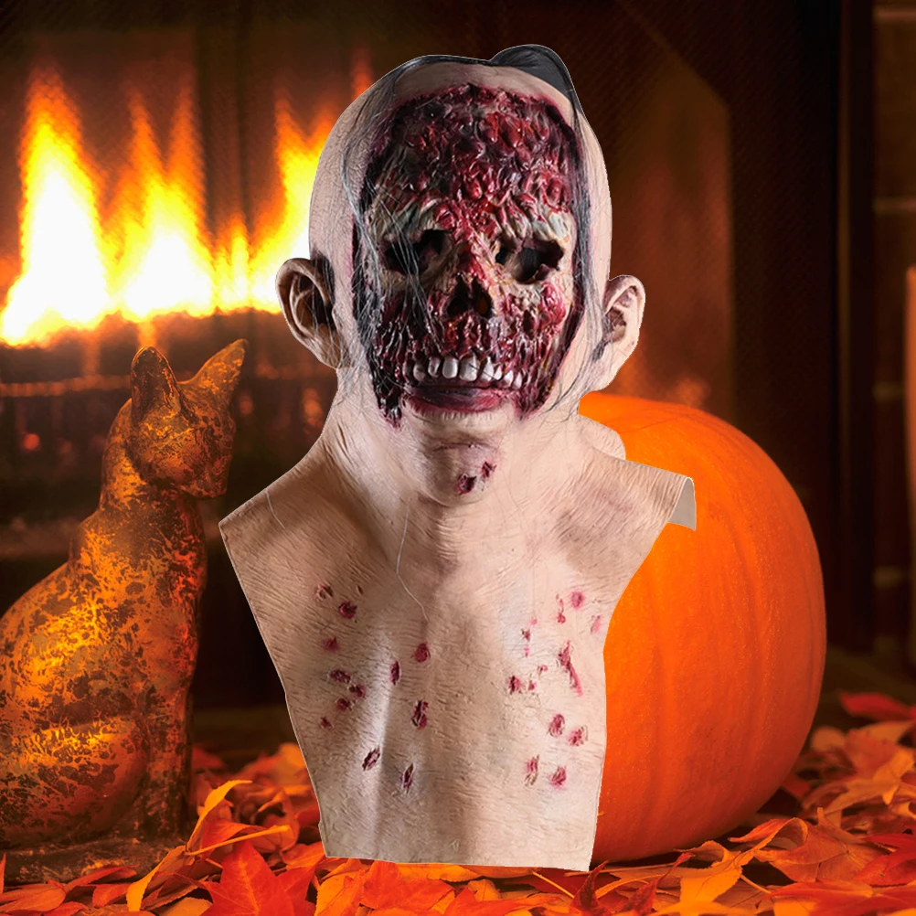 

Decorations Zombie Mask Costumes Masquerade Masks Rubber House Halloween