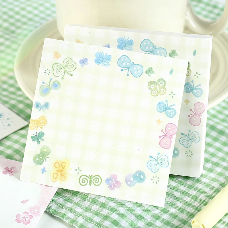100 Note Books, Colorful Small Fragments, Fresh Students, Cute Stars, Butterflies, Note List, Note Paper Kawaii Sticky Notes