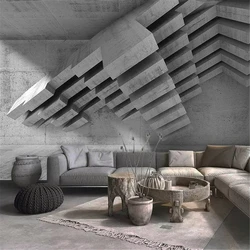Custom Expand Space 3D Wallpaper for living room TV Background Wall Wallpaper Office Sofa Mural Geometric wall papers home decor