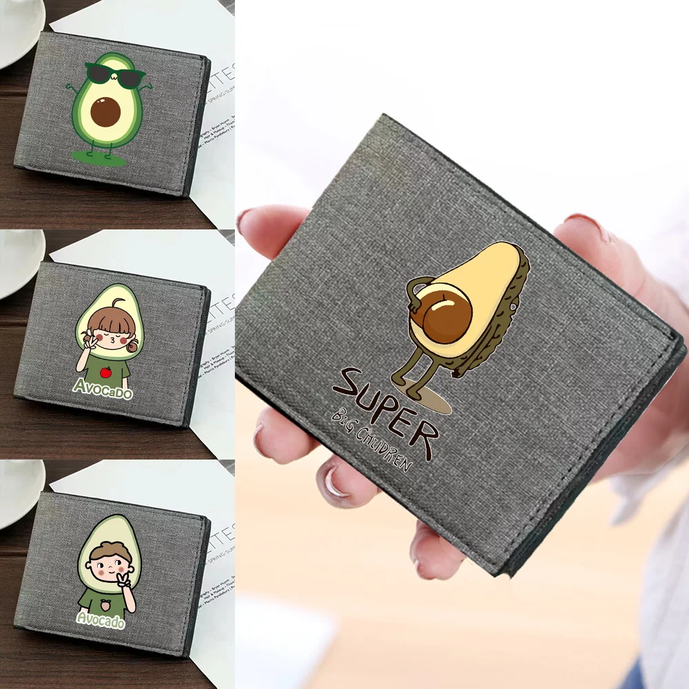 

Moneybag Простая и прочная высококачественная серия печати Складная серия с принтом авокадо Сумка-клатч Сумка для монет Держатель для удостоверений личности