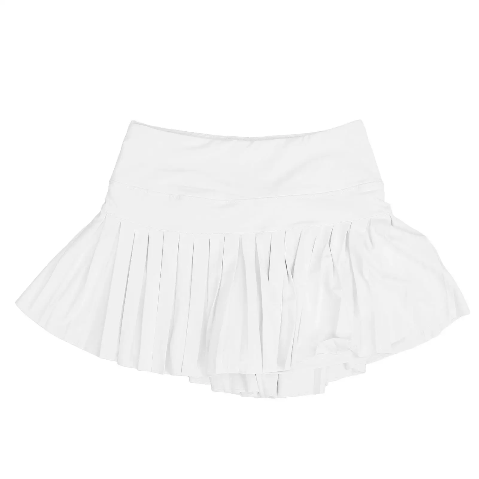 

Fashionable Pleated Tennis Skirt with Pockets Lightweight Breathable Soft Elastic for sports and for fitness for girls