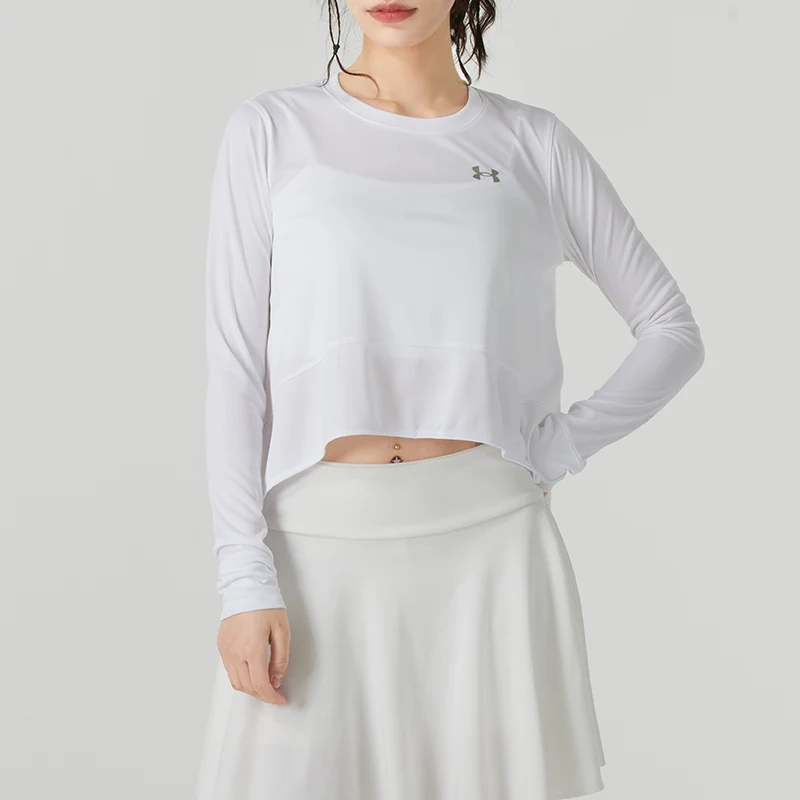 

Under Armour Ua Women's Sportswear Soft and Comfortable Long-Sleeved T-Shirt Casual Running Fitness Training Top 1387252-100
