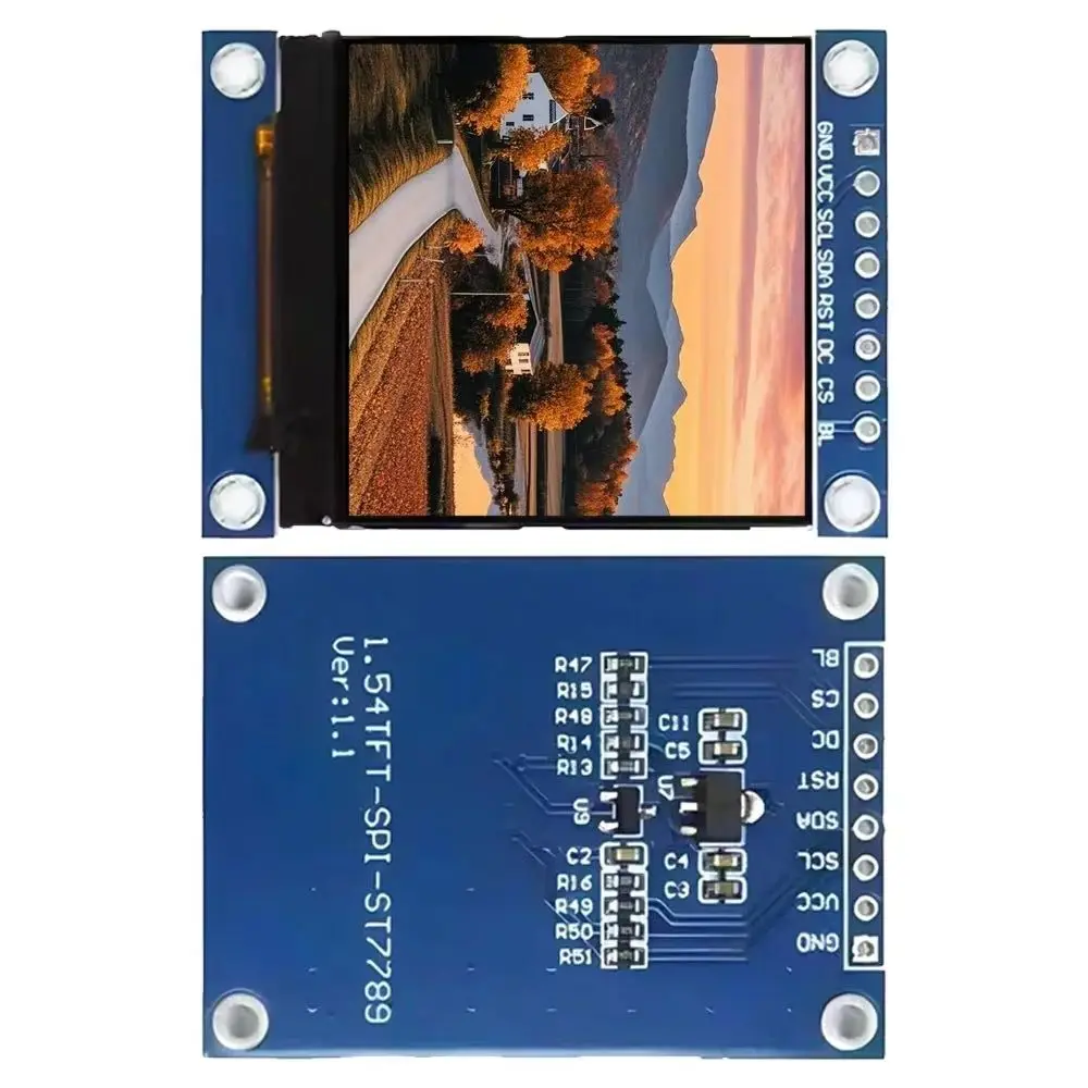 1.54 Inch TFT LCD Display Screen Module ST7789 Driver IC 8PIN HD 240*240 Resolution 4-Line SPI Color Screen