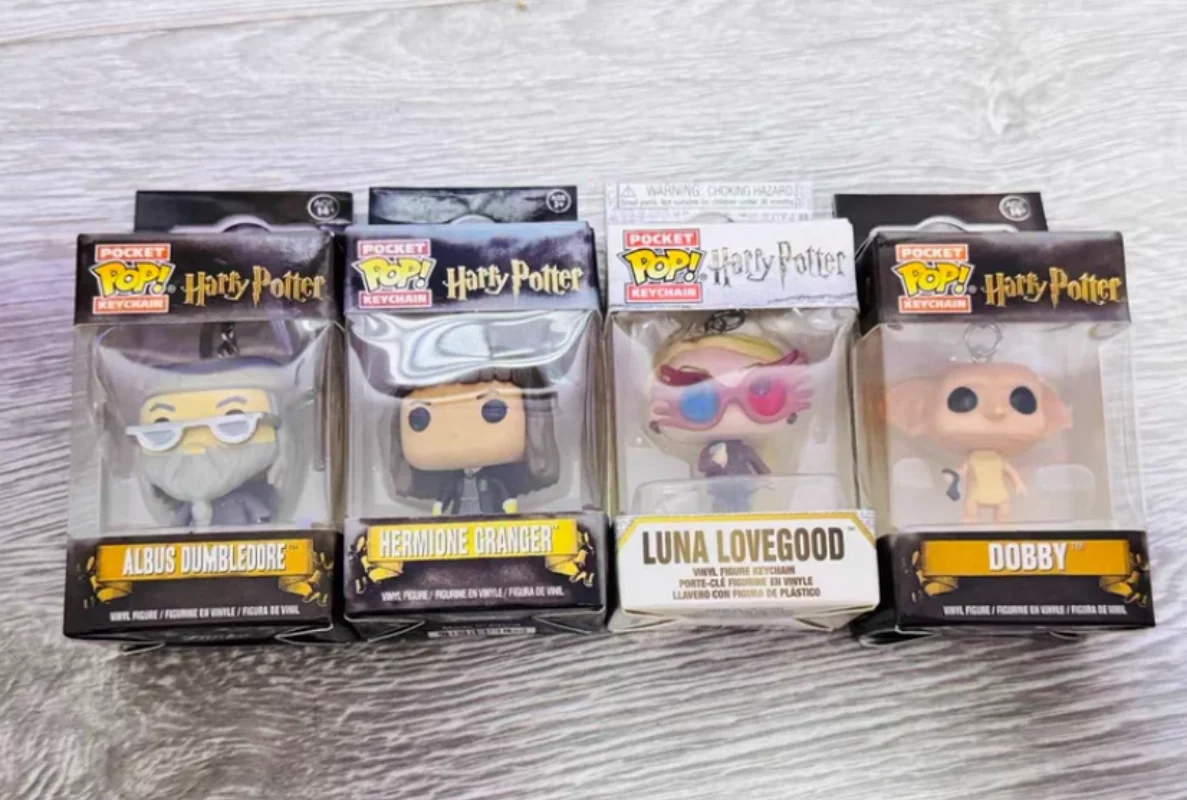 En stock: Figuras de juguete FUNKO POP de personajes clásicos de cine: Dumbledore, Harry Potter, Lord Voldemort, Hermione. Colección de modelos de juguetes.