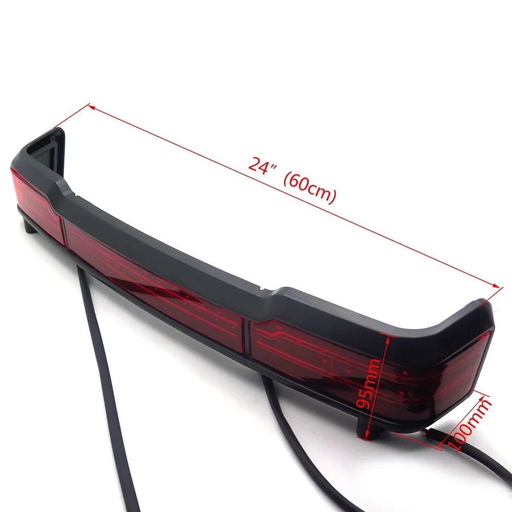 Motorcycle Part Red LED Tail Turn Light Trunk for Harley Davidson 1997-2008 Touring Wrap Classic King Tour Pack