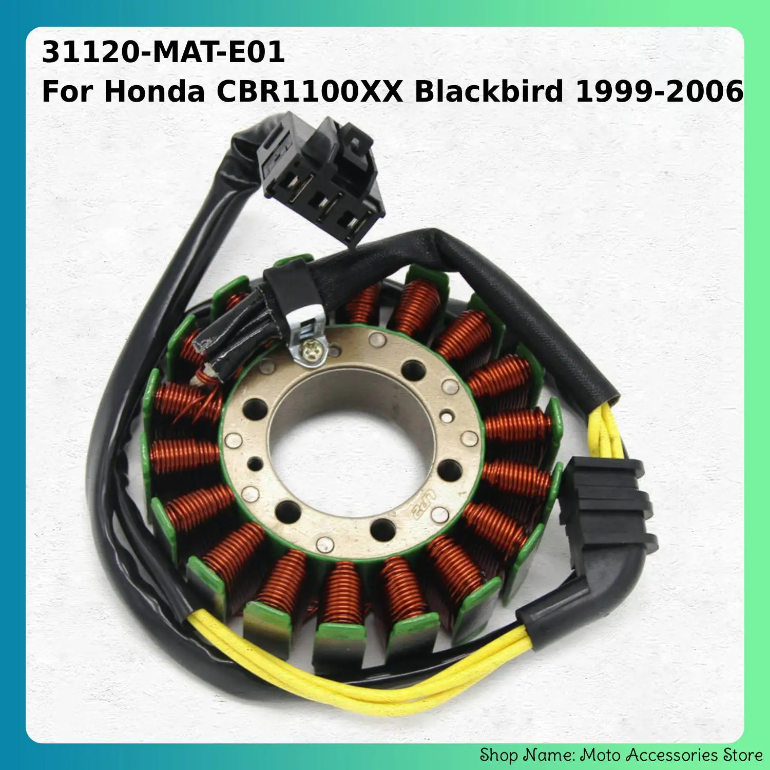 MotoMagneto Generator Stator Coil For Honda CBR1100XX Blackbird 1999-2006 Year 31120-MAT-E01