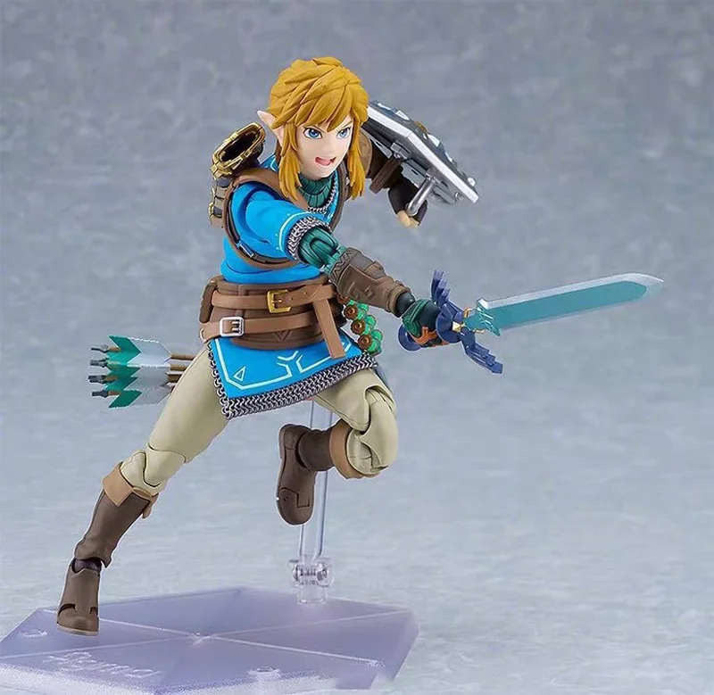 Figma 626 زيلدا لينك عمل الشكل دموع المملكة التنفس جمع الهدايا عمل أرقام اللعب جمع نموذج الهدايا