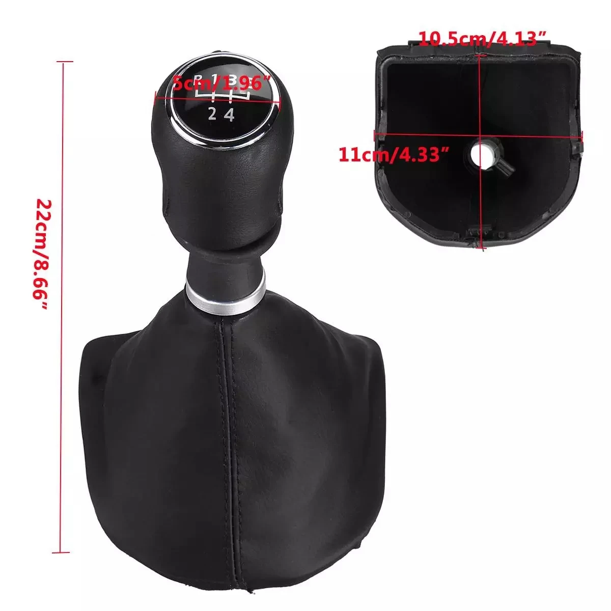 

M93K-Gear Shift Knob Leather Handle Stick For Transporter T6 Caravelle 2015+