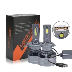 2Pcs/Lot V80 Canbus 110W CSP 3570 12000LM H7 H4 Led Lamp Double Copper Tube Led Lights H11 HB3 9005 HB4 9006 Car Headlight Bulb