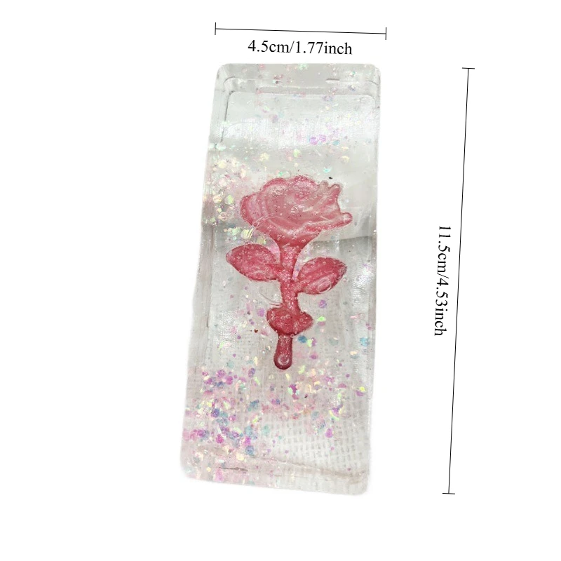 Squishy Rose Fidget Speelgoed Zacht Herbruikbaar Model Siliconen Zintuiglijk Speelgoed Heldere Kubus Knijpspeelgoed Squishy Creatief Kerstcadeau