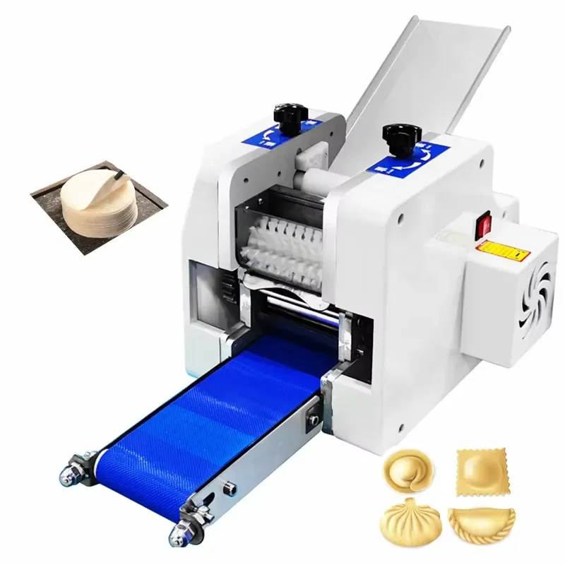 Automatic Dough Sheet Rolling Machine Chapati Tortilla Samosa Skin Maker for Home Pelmeni Empanada Gyoza Wrapper Making