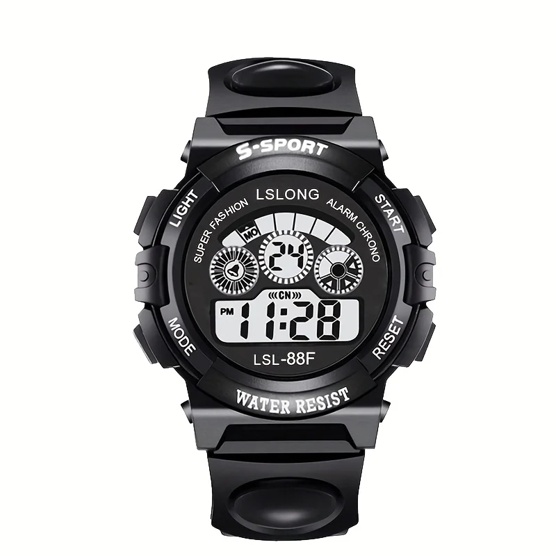 Mode Casual Lichtgevende Waterdichte Drop-Proof Elektronisch Horloge Voor Jongens En Meisjes, Outdoor Sport Party Kerst Verjaardagscadeaus