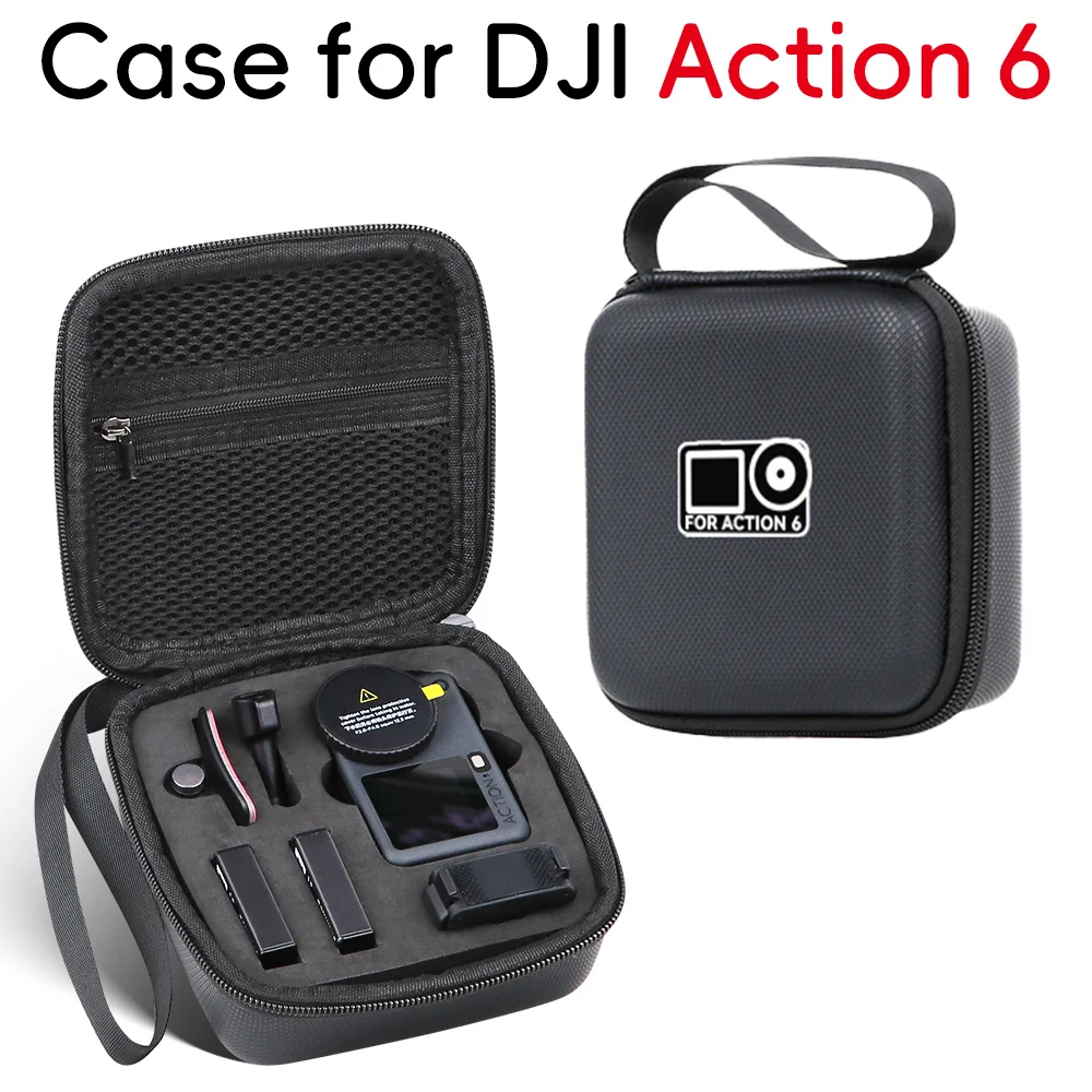 

For DJI ACTION 6 Storage Case Action Camera Storage Mini PU Storage Case