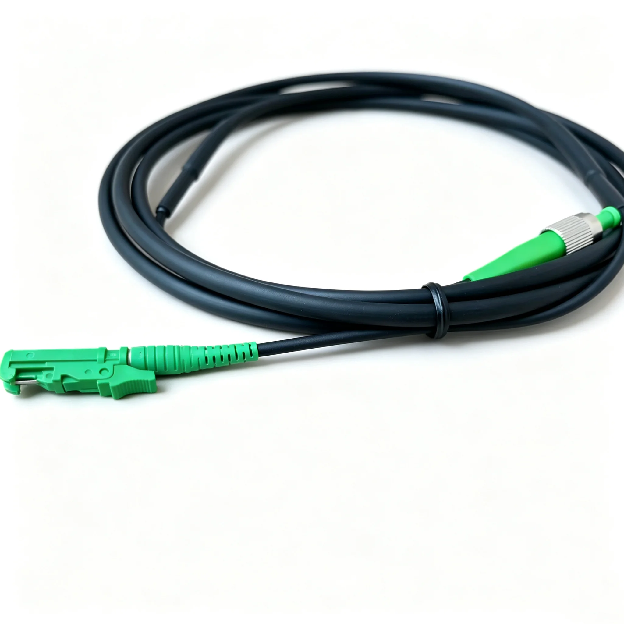 fiber-optic-patch-cord-e2000-apc-fc-apc-1-10m-1c-armored-5pcs-50mm-simplex-sm-jumper-1-core-2m-3m-5m-10m-singlemode-waterproof