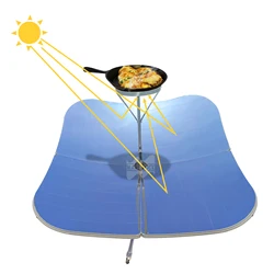 2000W 4PCS Parabolic Solar Stove Solar Stove Home Outdoor Cooking Stews Fried Various Foods Super Convenient