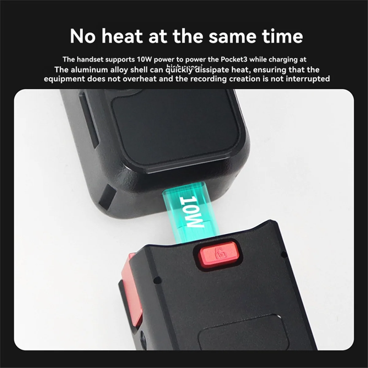 ABJZ لـ 3 شاحن كاميرا بنك طاقة متنقل 5000 مللي أمبير في الساعة شحن سريع مقبض بطارية كاميرا الحركة