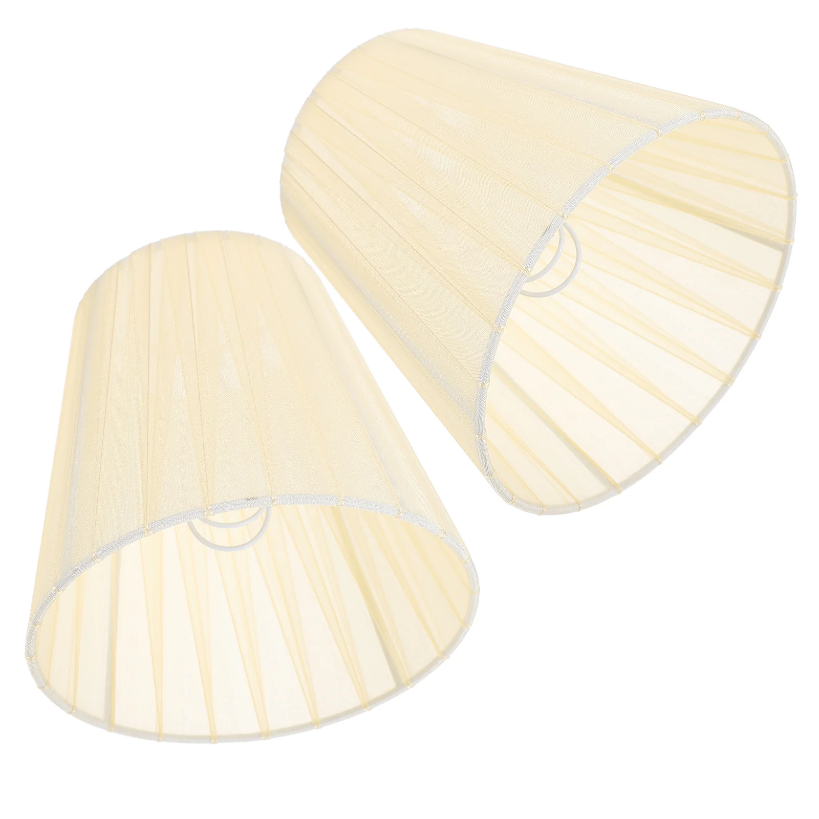 

2 шт., ткань для люстры, художественный абажур, зажим для лампы, защитный прочный, подходит для различных ламп, тканевый художественный абажур