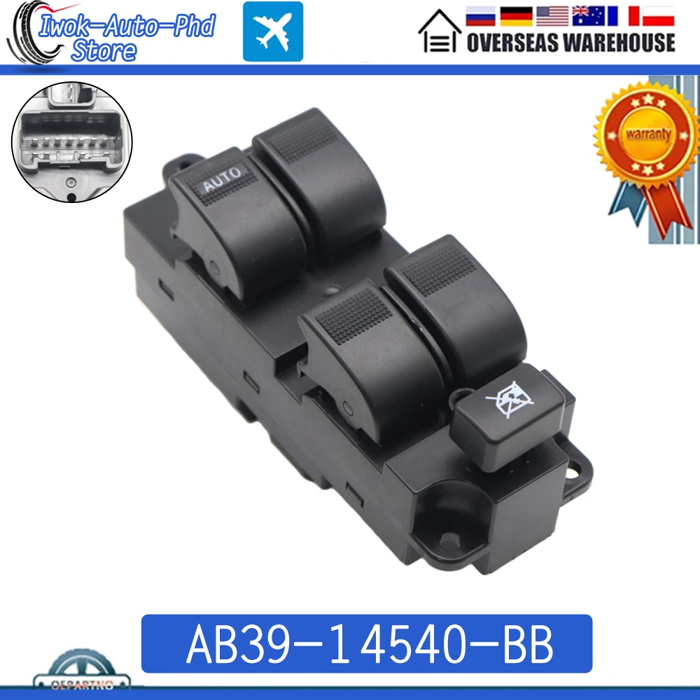 AB39-14540-BB Car Front Left Power Window Control Switch Button For Ford Ranger 2012-15 For Mazda BT50 13-16 AB3914540BB