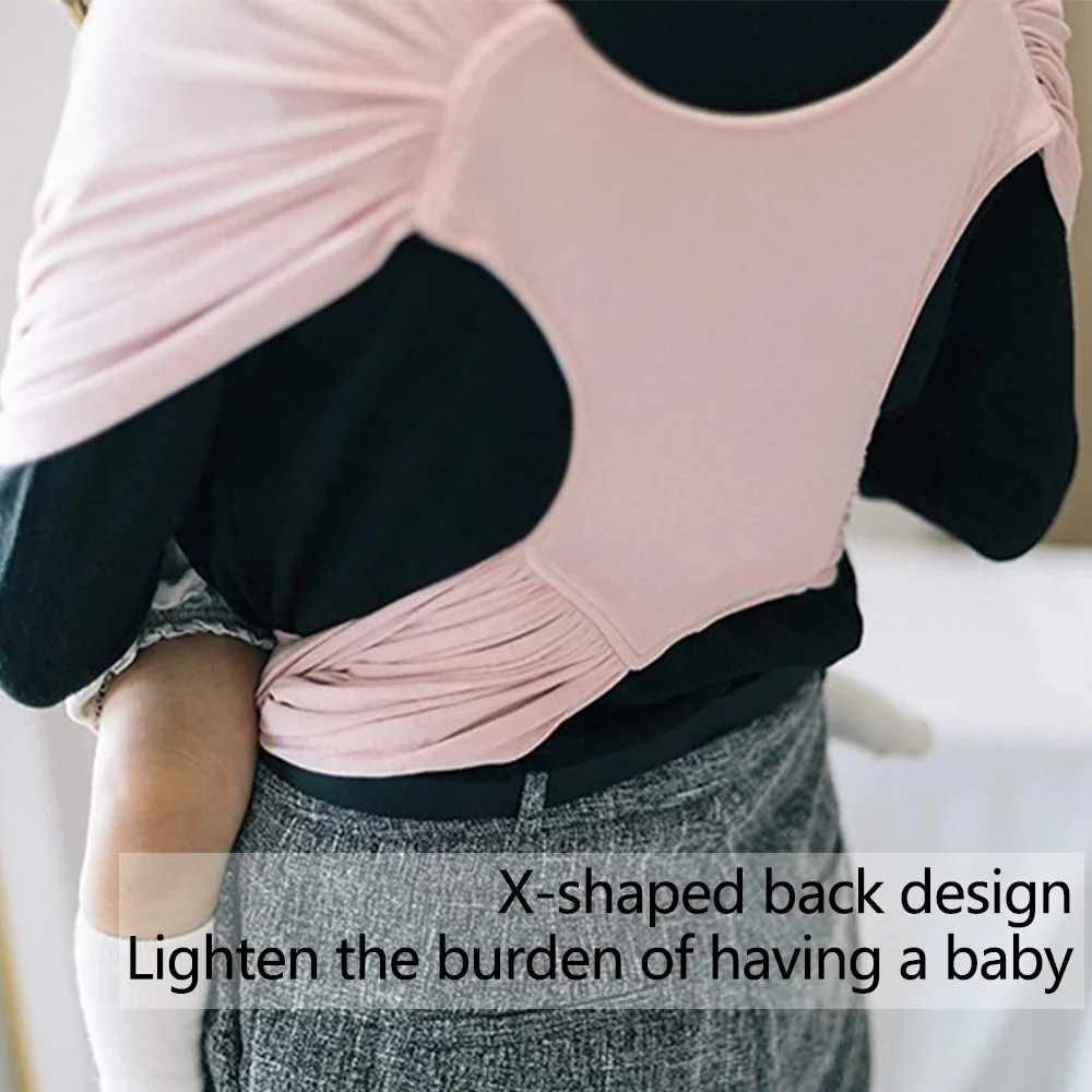 Baby Carrier X-shape Cotton Breathable Infant Front-holding Sling Baby Carrier Multi-functional Wrapped Cross Newborn Carrier