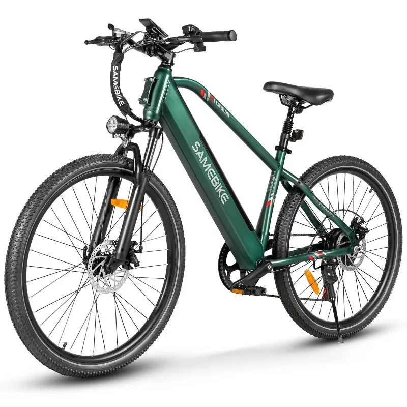 Tubo inferiore in acciaio ad alto tenore di carbonio Batteria integrata da 36 V Telaio urbano Cerchio per raggi a 7 velocità E Bike