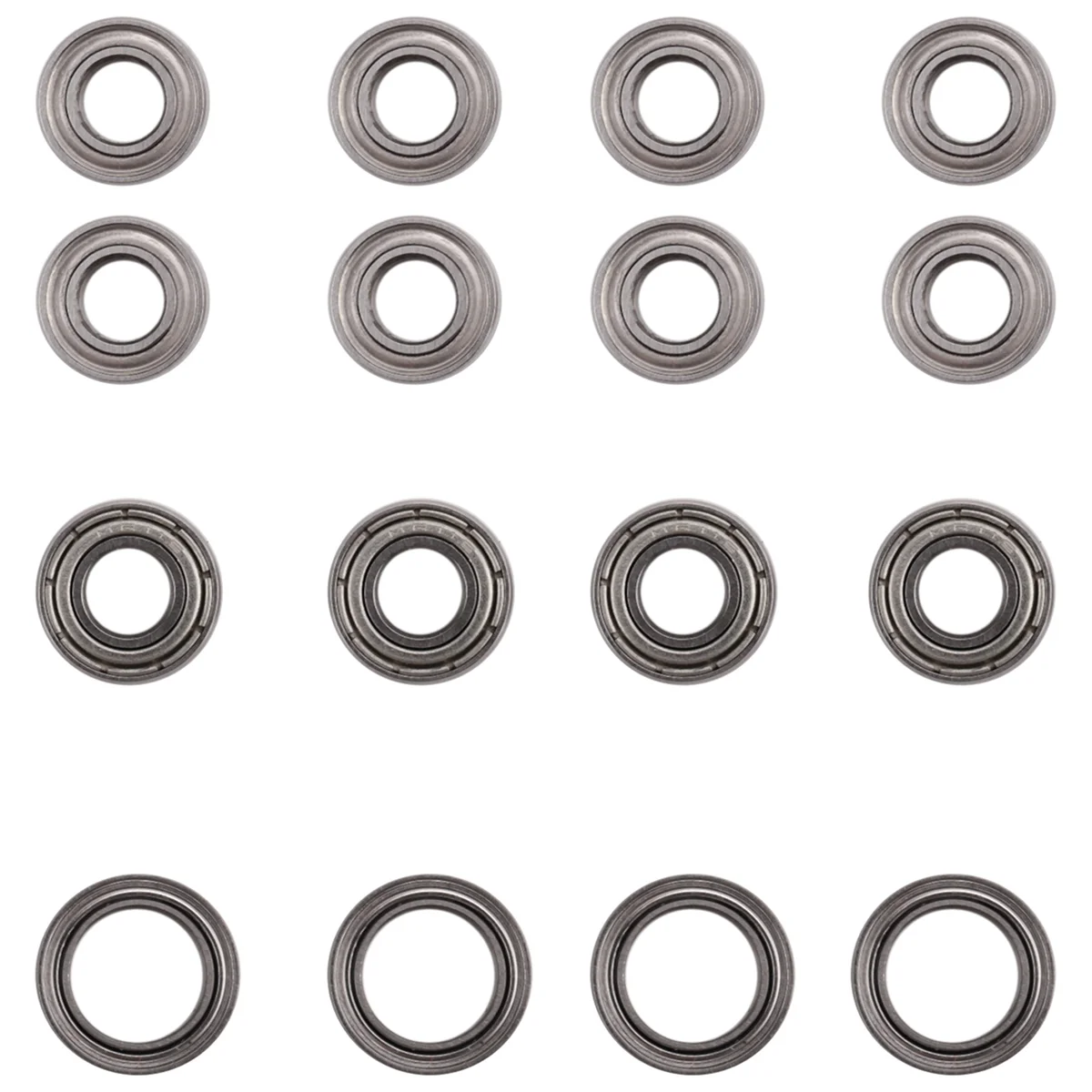 A98U 16Pcs Ball Bearing Kit for Tamiya TT02 TT-02 TT02D TT-02D 1/10 RC Car Upgrade Parts Accessories