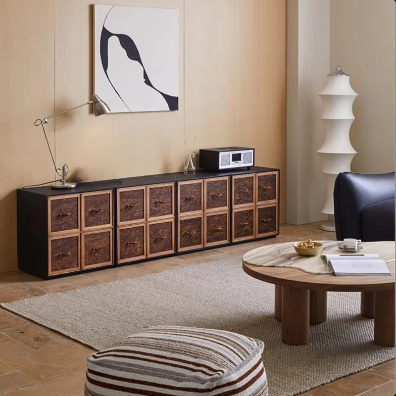 Bedroom Bedside Table Solid Red Oak Modern Multifunctional Locker Durable Fashion Living Room Home Furniture
