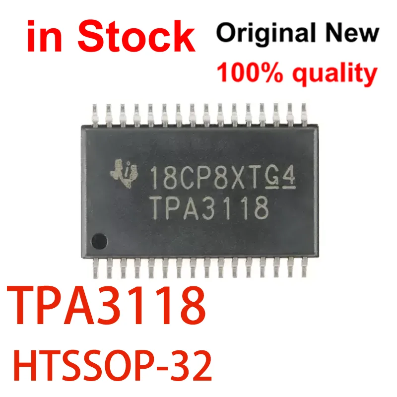 2-5 pcs 100% NEW TPA3118 TPA3118D2DAPR HTSSOP-32 SOP-32 SMD 3118 Audio power amplifier IC chip