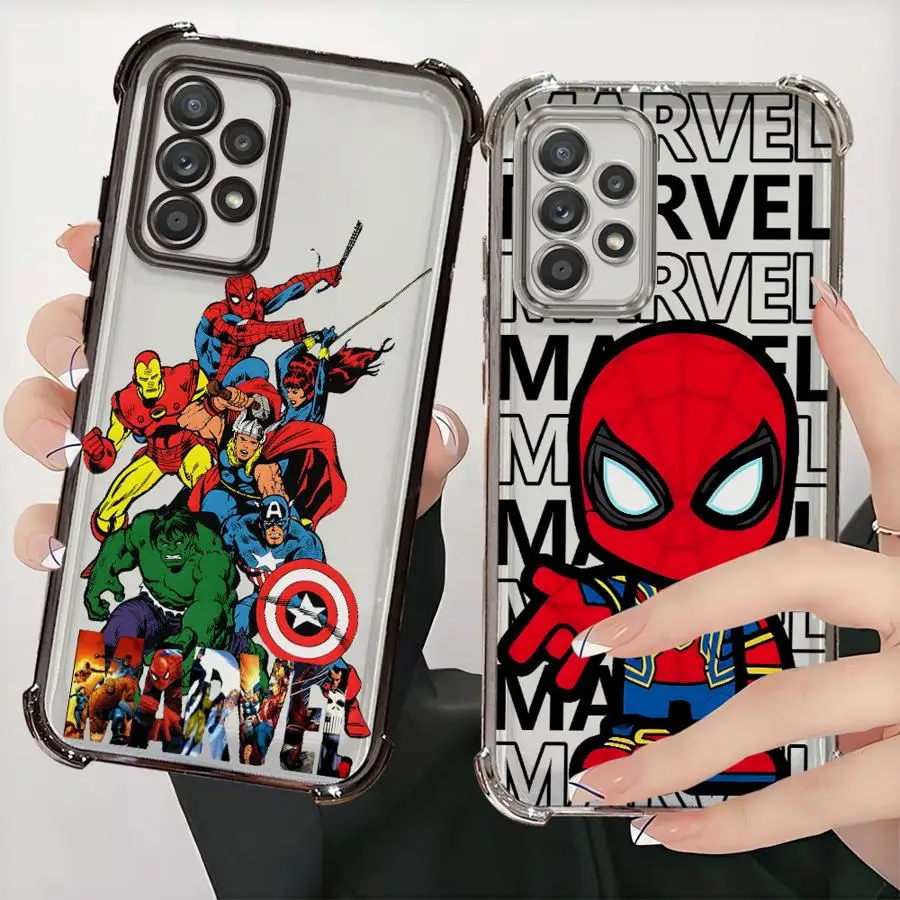 Мягкий чехол для телефона Marvel S Spider Man And Hulk для Samsung Galaxy A13 A15 A26 A21s A16 A52 A55 A25 A24 A33 A35 A36 Мягкий чехол для телефона Marvel S Spider Man And Hulk для Samsung Galaxy A13 A15 A26 A21s A16 A52 A55 A25 A24 A33 A35 A36